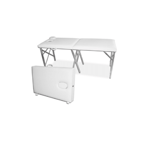 Mesa Para Massagem com Orifício e Pés Retiráveis em Pintura Epóxi - Respira Sound